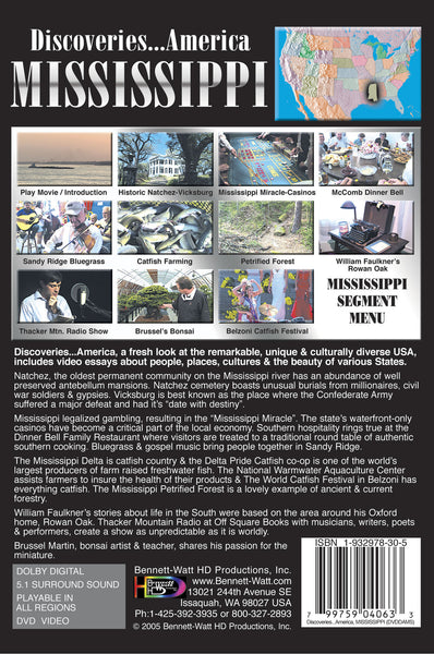 Mississippi Travel DVD | Mississippi Destinations Video – Bennett