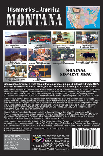 その他 Discoveries America: Montana [DVD] Bennett Watt Discoveries America Montana Travel Video – Bennett