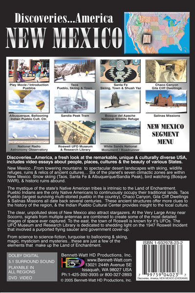 その他 Discoveries America: New Mexico [DVD] Bennett Watt New Mexico Travel DVD | New Mexico Videos