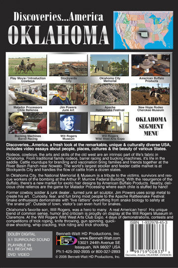 Bennett Watt Oklahoma Travel Video | Oklahoma DVD – Bennett-Watt