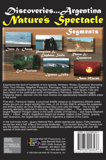 Argentina, Nature's Spectavles | Travel Argentina DVD – Bennett
