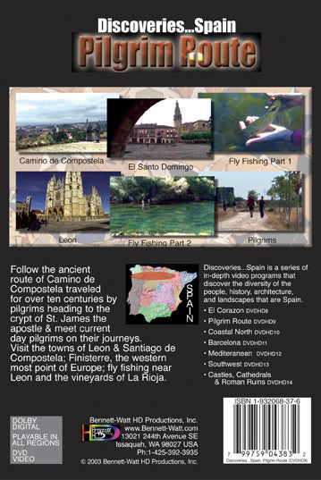Spain, Pilgrim Route DVD | Travel Spain Video – Bennett-Watt