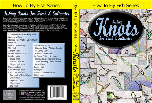 Bennett Watt Basics of How to tie fish set of 3 DVDs – Bennett