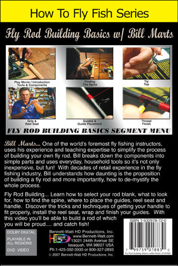 Fly Rod Building Basics  How to build Fly Rods DVD – Bennett-Watt