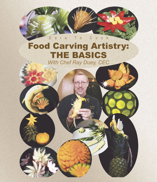Dare To Cook Food Carving Artistry, The Basics w/ Chef Ray Duey teaches you more techniques to carving.