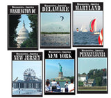 Our featured states: New York, New Jersey, Pennsylvania, Delaware, Maryland and District of Columbia are in this episode of Discoveries America Middle Atlantic States 6 DVD Collection.