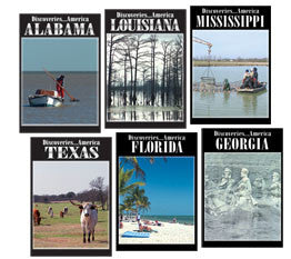 Texas, Louisiana, Mississippi, Alabama, Georgia and Florida in Discoveries America Gulf Coast States 6 DVD Collection