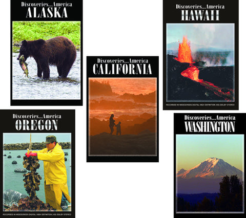 Tourist attractions and places of interest in Alaska, Washington, Oregon, California and Hawaii are explained in this episode of Discoveries America Pacific Coast 5 DVD Collection