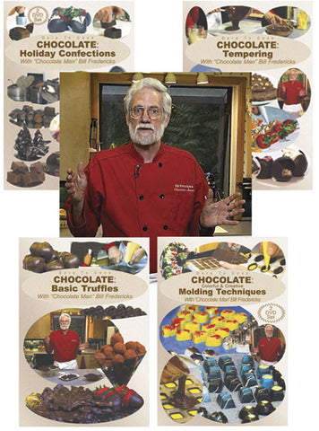 Enjoy some of the techniques taught by Bill Fredericks of how to make different creations out of chocolate.