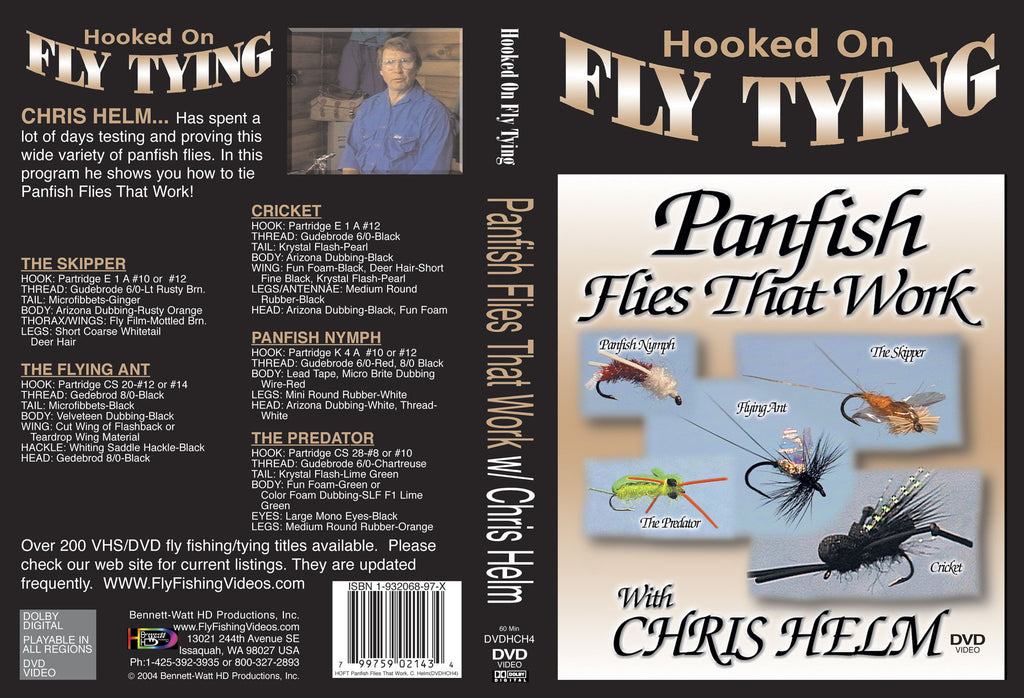 How to tie Panfish Flies That Work with Chris Helm DVD – Bennett-Watt  Entertainment, Inc. / Anglers Book Supply