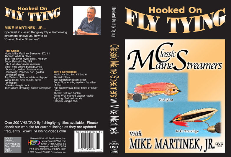 Maine　Book　Entertainment,　Anglers　w/　–　Inc.　Mike　Bennett-Watt　DVD　Streamers　Jr.　Martinek,　Classic　Supply