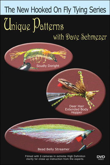 Unique Patterns with Dave Schmezer New Hooked On Fly Tying Series takes you out of your comfort zone with some bizarre but effective patterns.