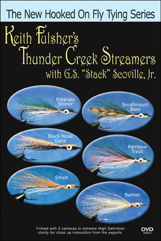 Keith Fulsher's Thunder Cr. (Baitfish) Streamers with Stack Scoville New Hooked On Fly Tying Series teaches you to tie Thunder Creek styles.