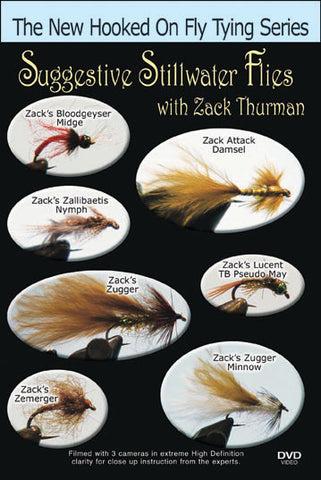 Zack Thurman presents his knowledge in fly fishing as well as show you his signature ties in Suggestive Stillwater Flies with Zack Thurman