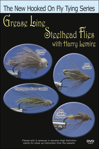 Greased Line Steelhead Flies with Harry Lemire is the best way to see Lemire use natural substances to tie his flies instead of man made materials.