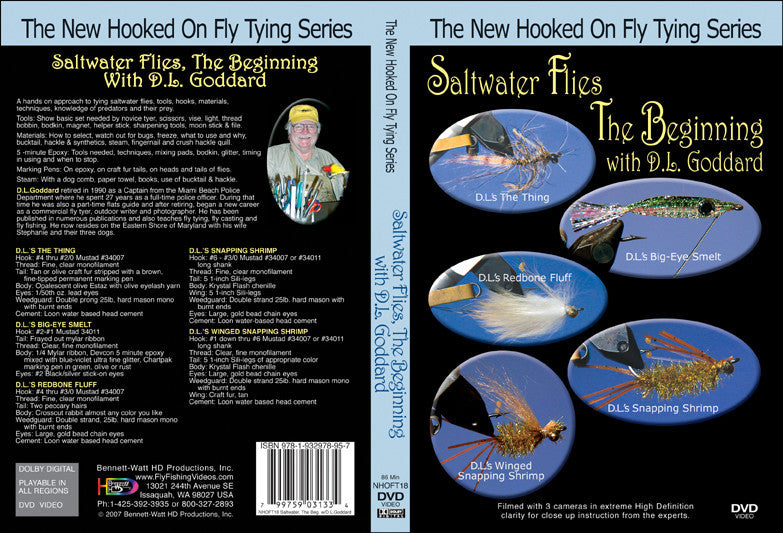 Saltwater Flies, the Beginning DVD  Fly tying videos – Bennett-Watt  Entertainment, Inc. / Anglers Book Supply